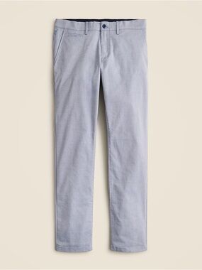 J.Crew 484 Slim-Fit Tech Oxford Pant in Light Blue Size 35x32